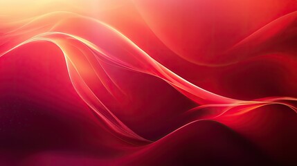 Obraz premium Warm 3D red background with soft gradients and gentle lighting, creating a cozy and inviting atmosphere.