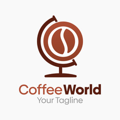Coffee World Logo Design Template. Good for Business, Agency, Community and Organization