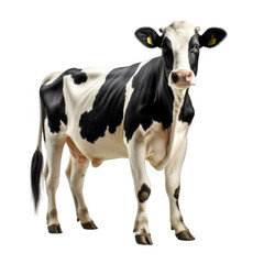 Fototapeta premium Cow Farm Isolated on a Transparent Background
