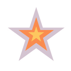 Star Retro Pastel Illustration