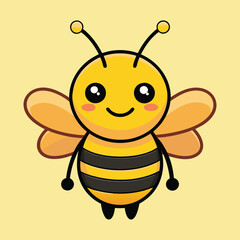 Cute Bee Cartoon Design