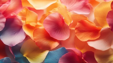 natures elegance, vibrant flower petals swaying in the breeze, a beautiful display of natures beauty and elegance in a close-up shot