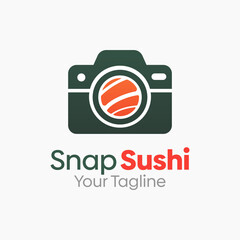 Snap Sushi Logo Design Template. Good for Business, Agency, Community and Organization