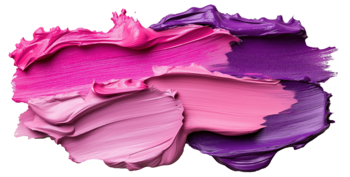 PNG Swirls of pink and purple paint
