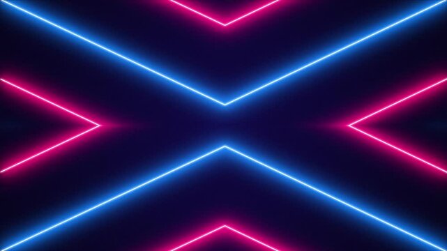 Electric Neon Line Clash Crossfire
