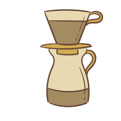 Retro Elements Coffee Pour Over