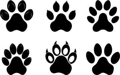 Fototapeta premium Dog paw icon