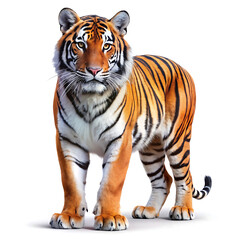 Fototapeta premium tiger isolated on white background