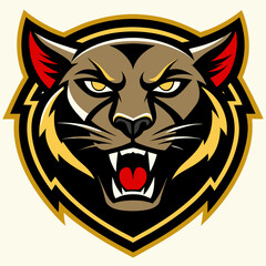 Panther Logo Vector Art Illustration