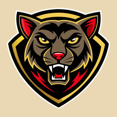 Panther Logo Vector Art Illustration