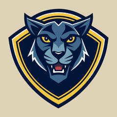 Panther Logo Vector Art Illustration
