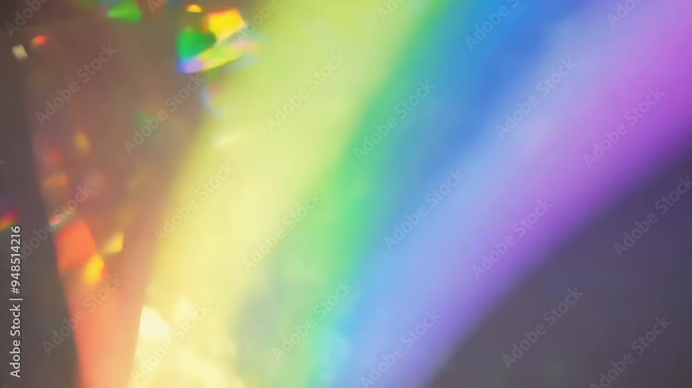 Aufkleber a vibrant spectrum of colors reminiscent of a rainbow, with dynamic light reflections that create a 