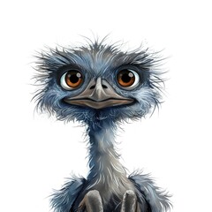 Fototapeta premium Emus Light element animal cartoon isolated whitebackground 16:9