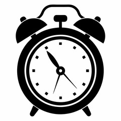 Alarm clock Black silhouette