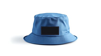Bucket Hat with Black Label Mockup for Branding Design