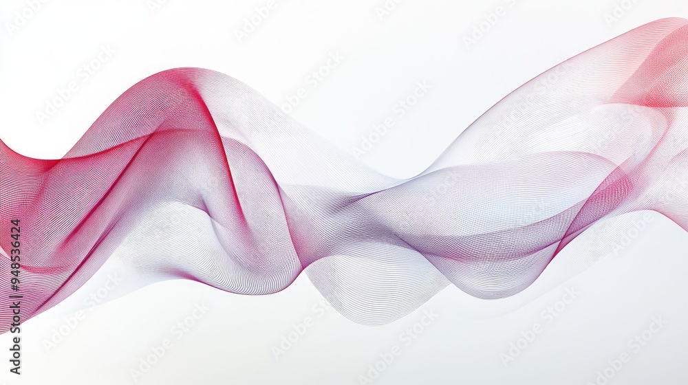 Poster elegant abstract line design, creating a sense of fluidity and movement in a minimalistic compositio