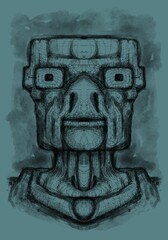 Alien creature, sketch - digital painting © Cubitron