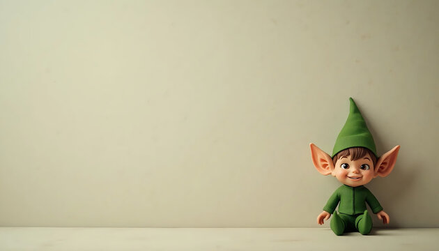 Duende. Pequeno Duende roupa verde. Boneco Duende. Duende chap&eacute;u verde. Brinquedo Duende. Escrever sobre Duendes.