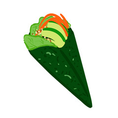 Hand Drawn Temaki Sushi