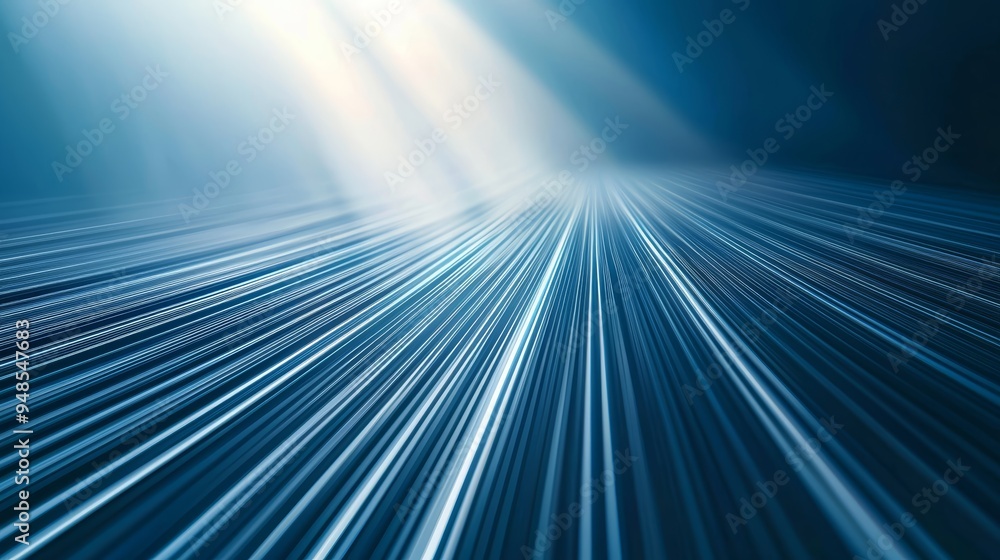 Poster a captivating abstract image showcasing dynamic light rays and smooth lines, creating a sense of dep