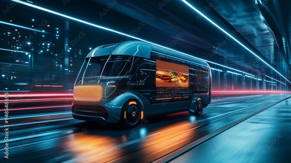Poster selfdriving vans are transforming urban package delivery with a userfriendly app for gps tracking an