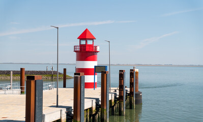 Lighthouse on the island of Föhr in Wyk in northern Germany