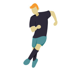 Soccer Pose Illustration