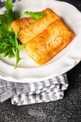 fish sticks fresh meal food snack on the table copy space food background 