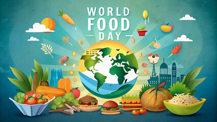 Downloadable World Food Day 2024 Poster and T-Shirt Artwork
