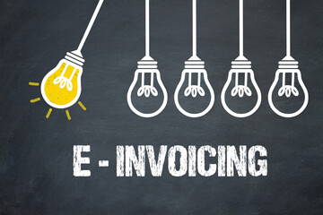 Fototapeta premium E-Invoicing 