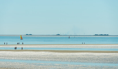 Wyk beach on the island of Föhr in northern Germany
