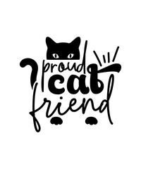 proud cat friend svg