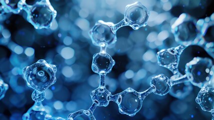 Abstract 3D Render of a Molecular Structure