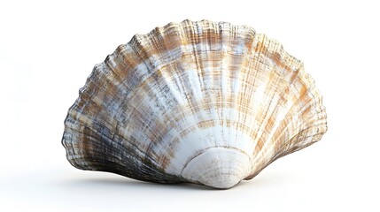 Fototapeta premium close up of pearl shells on white background