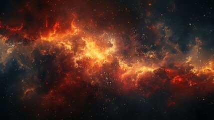 Naklejka premium Endless nebula galaxy background evoking the mysteries of outer space and cosmic beauty