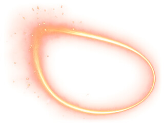Fototapeta premium Glowing Sparks and Embers in Space, Transparent Background for Astronomy Themed Projects