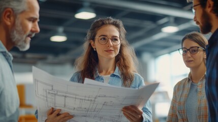 Team Collaboration on Architectural Plans