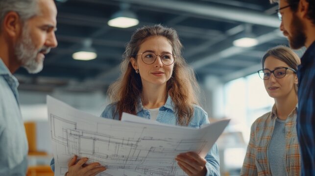 Team Collaboration on Architectural Plans