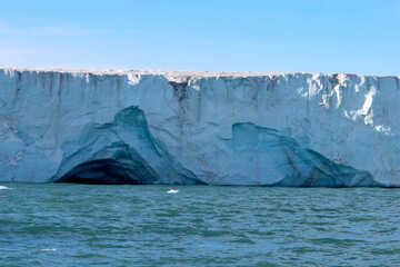 Austfonna, the ice cap located on Nordaustlandet, Svalbard archipelago