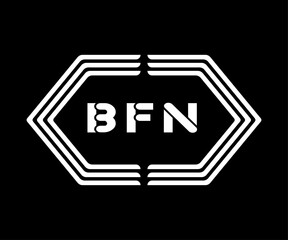 BFN letter logo Design. BFN Simple and modern creative monogram initial letter logo Illustration.