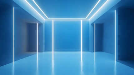 3d render of a corridor
