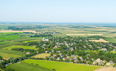 Föhr Island in Northern Germany from the air