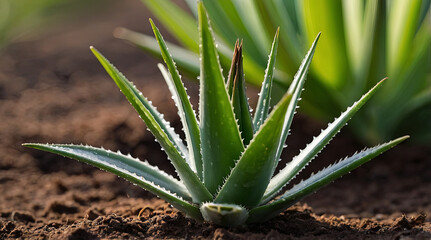 Fototapeta premium aloe vera is a succulent plant species of the genus aloe 