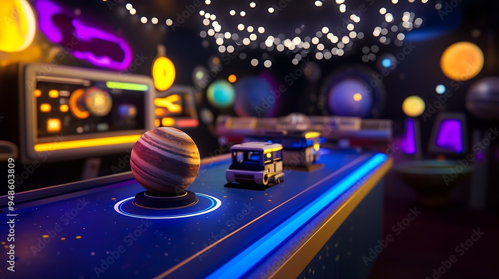 Aufkleber digital space exploration: navigate cosmic realms with advanced virtual reality.