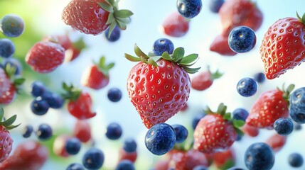 Strawberries and Blueberries