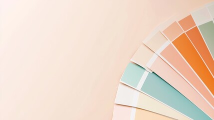 Pastel summer color palette, soft and airy tones, flat design swatch, isolated on white background