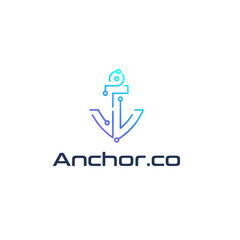 Anchor.co Modern Logo Vector