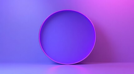 Purple Circle on Gradient Background
