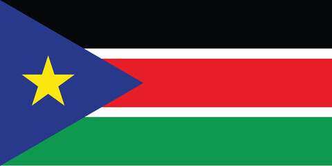 National Flag of South Sudan, South Sudan Flag, South Sudan sign