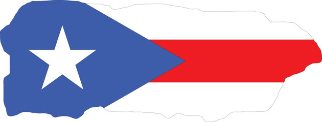 Puerto Rico Flag in Map, Puerto Rico Map with Flag, Country Map, Puerto Rico Map with Flag, Nation Flag Puerto Rico